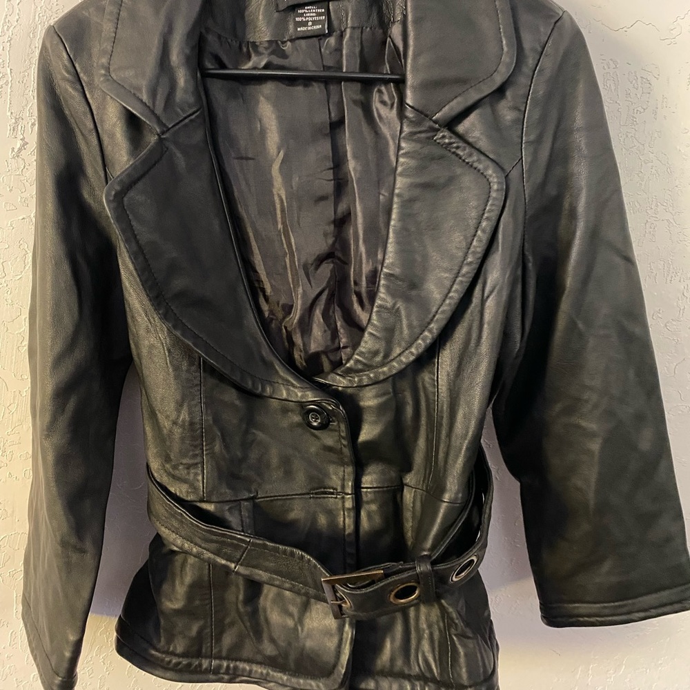 Moda International leather jacket, ladies, size 8